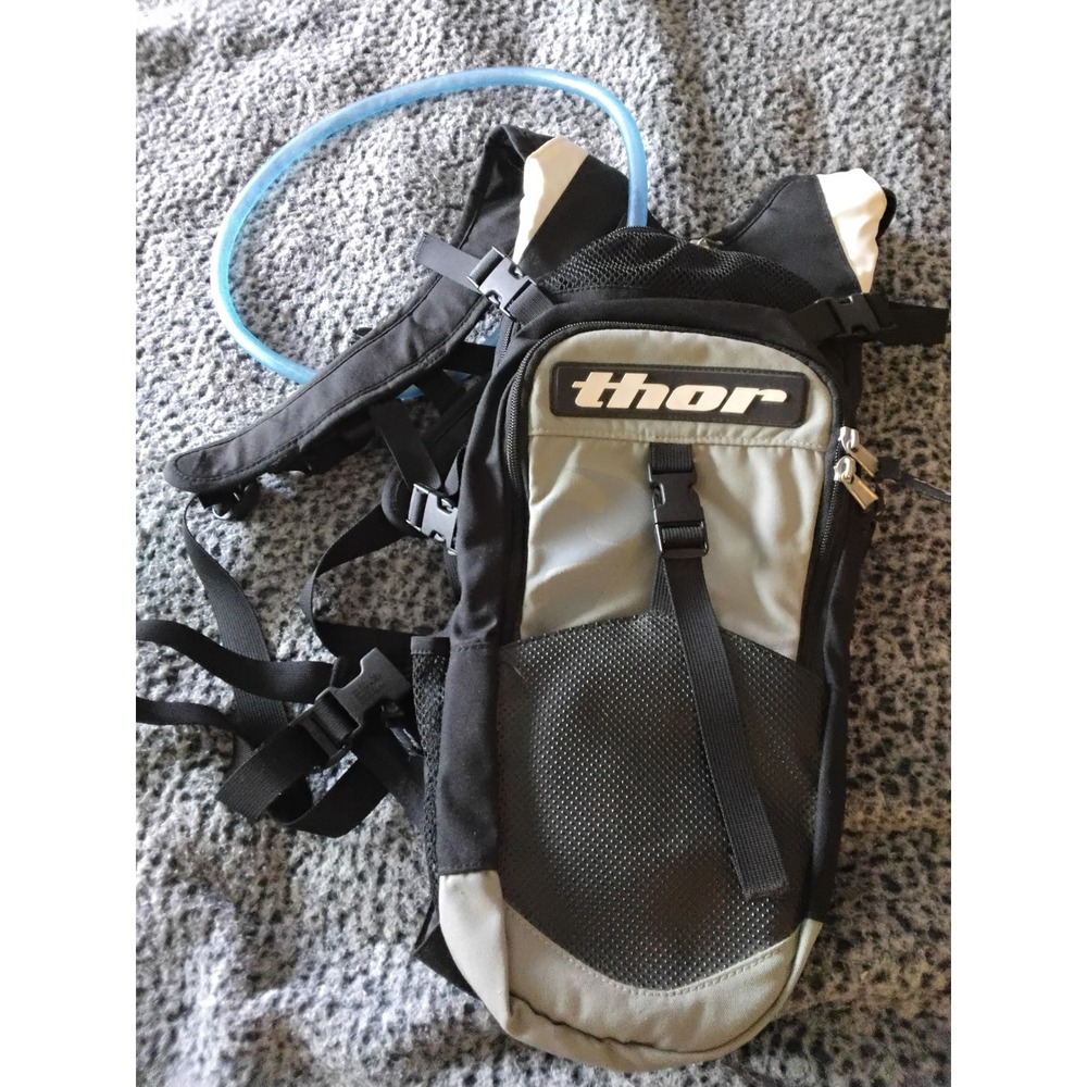 Thor Hydrant Hydration Pack Backpack Black Grey Motocross MTB Trail Riding